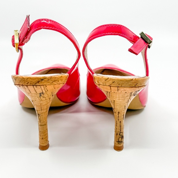 Vince Camuto Patent Leather Pointy Slingback Heels - Picture 3 of 4